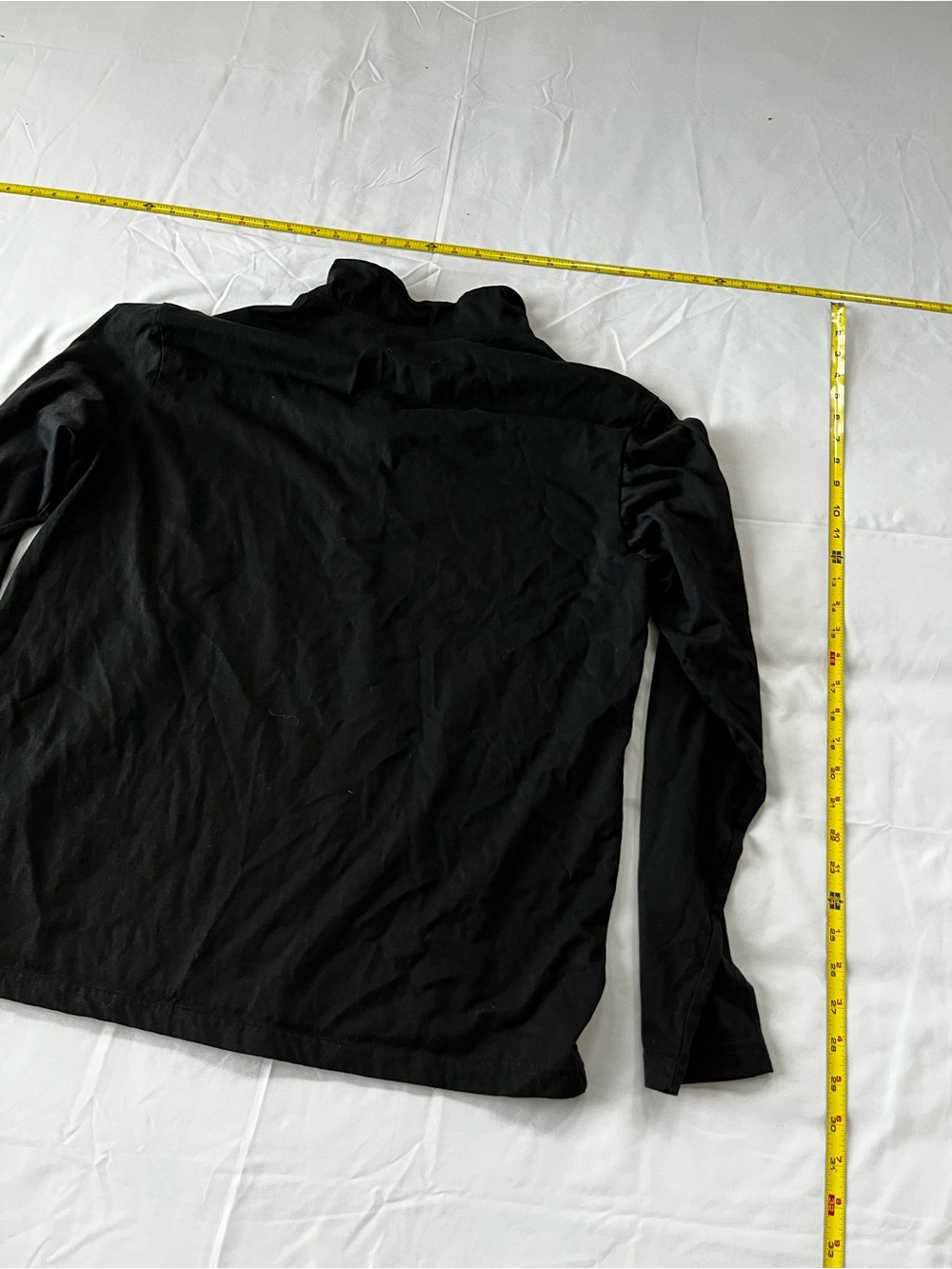 Men's Black Long Sleeve Henley Shirt - Picture 7 of 7